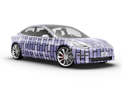 Thistle Purple Brick Vehicle Vinyl Wrap