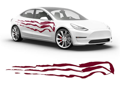 3M Burgundy Threat Body Graphic~Full Side Auto Decal Kit~0