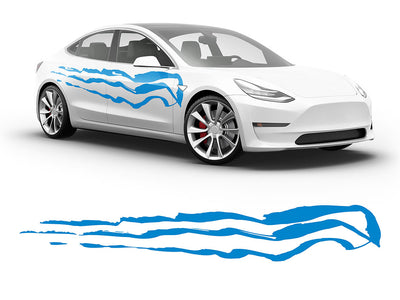 3M Light Blue Threat Body Graphic~Full Side Auto Decal Kit~0