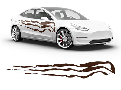 3M Brown Threat Body Graphic~Full Side Auto Decal Kit~0