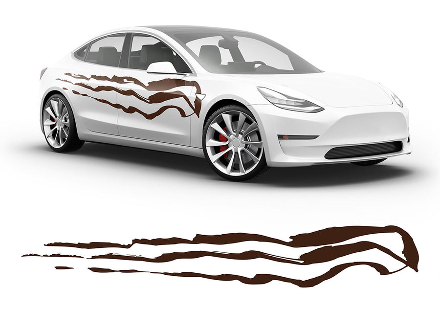 3M Brown Threat Body Graphic~Full Side Auto Decal Kit~0