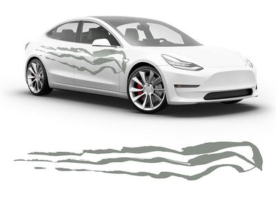3M Light Gray Threat Body Graphic~Full Side Auto Decal Kit~0