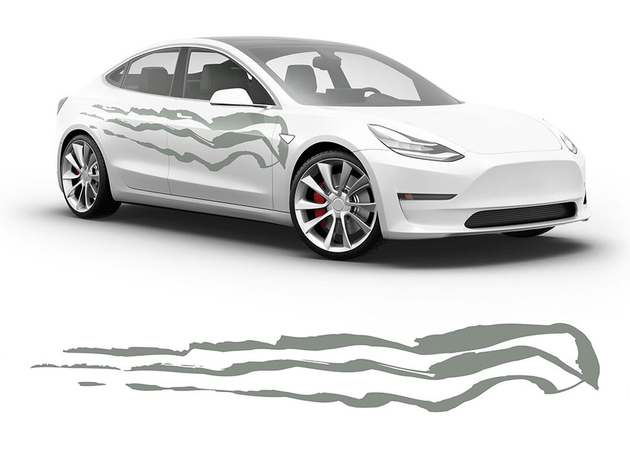 3M Light Gray Threat Body Graphic~Full Side Auto Decal Kit~0