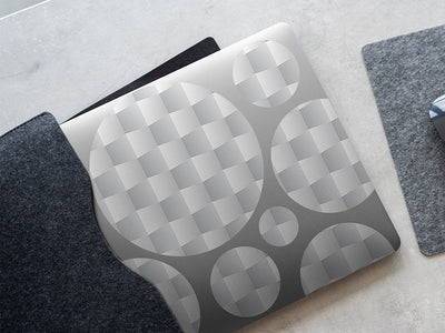 three dimensional optical illusion DIY Laptop Stickers