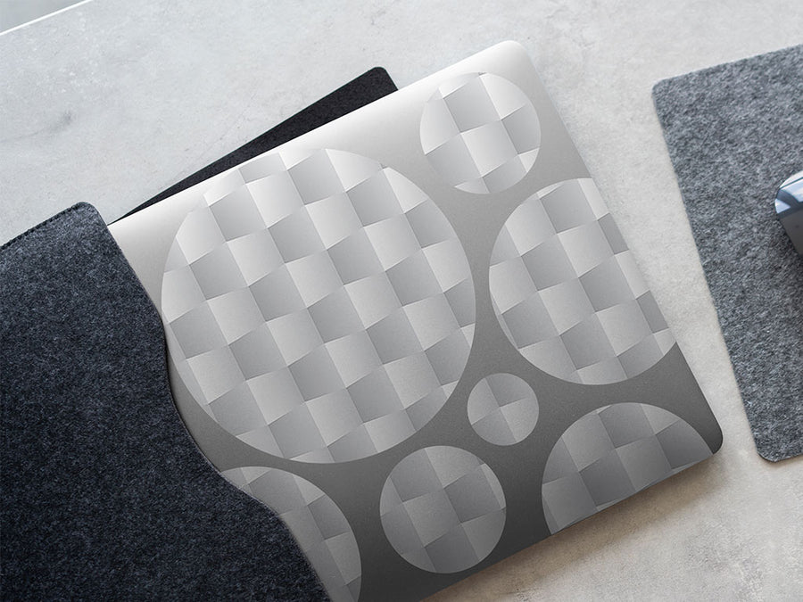 three dimensional optical illusion DIY Laptop Stickers