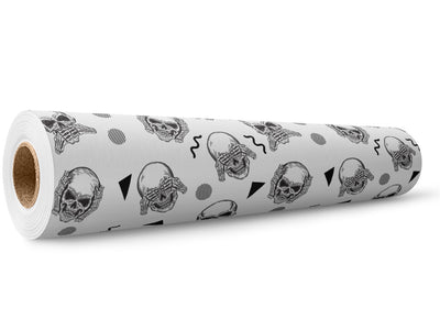 Three Monkeys Halloween Wrap Film Wholesale Roll~Rwraps Series 914 Digitally Printed Vinyl Roll~5