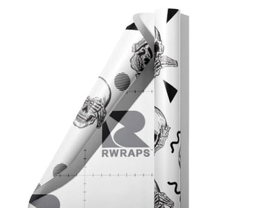 Three Monkeys Halloween Wrap Film Sheets~Rwraps Series 914 Three Monkeys Halloween Scrolled Sheet~3