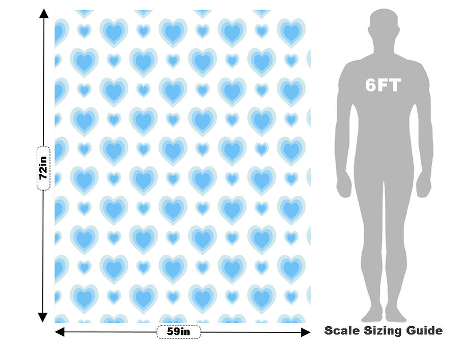 Three Sizes Heart Vehicle Wrap Scale~Rwraps Series 914 Three Sizes Heart Measurements~1