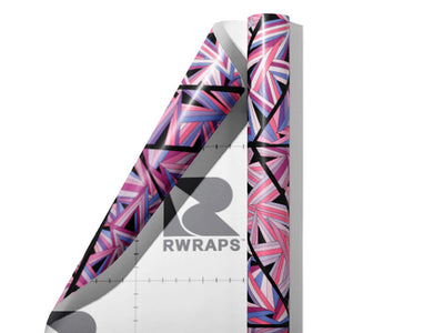 Thulian Rhomboids Mosaic Wrap Film Sheets~Rwraps Series 914 Thulian Rhomboids Mosaic Scrolled Sheet~3