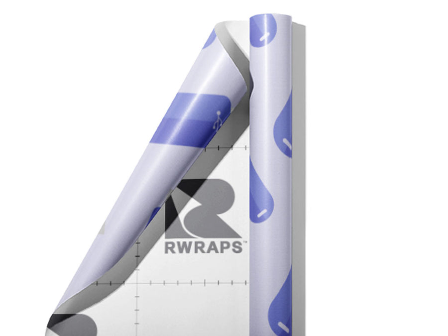 Thumb Drive Technology Wrap Film Sheets~Rwraps Series 914 Thumb Drive Technology Scrolled Sheet~4