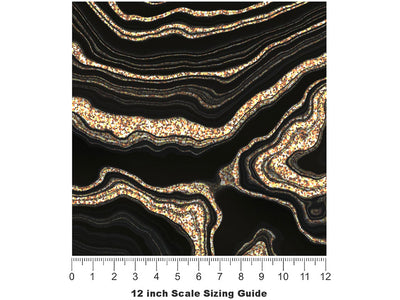 Thunderstorm  Gemstone Vinyl Film Pattern Size 12 inch Scale~Rwraps Thunderstorm  Gemstone Sizing Chart~2