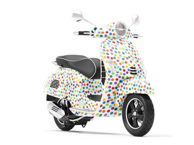 Tickle Me Polka Dot Vespa Scooter Wrap Film