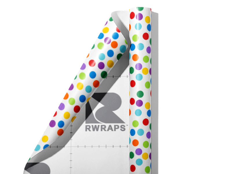 Tickle Me Polka Dot Wrap Film Sheets~Rwraps Series 914 Tickle Me Polka Dot Scrolled Sheet~3