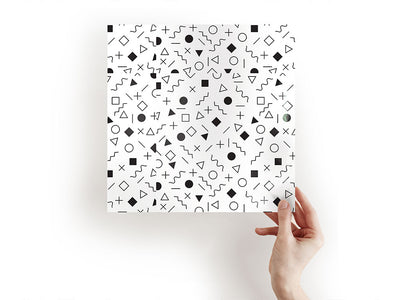 tictactoe champion abstract geometric Craft Sheets
