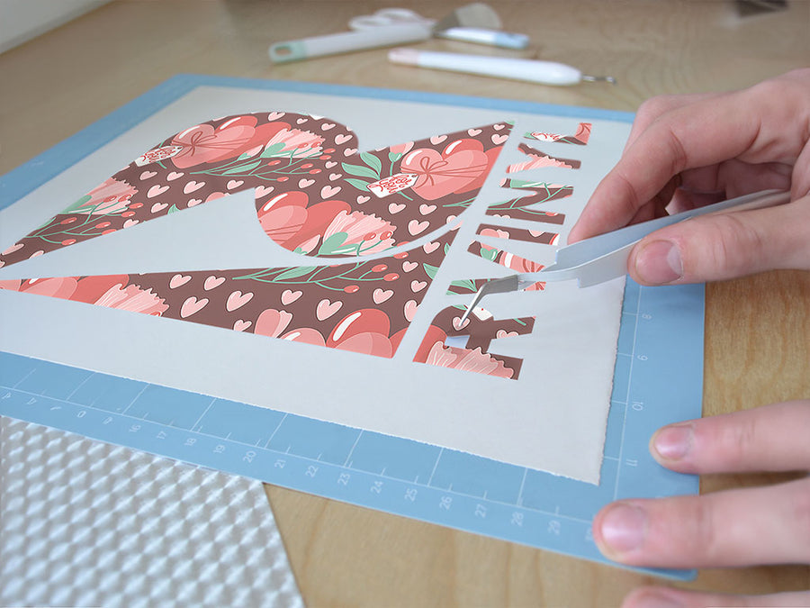 tied together heart Easy Weed Craft Vinyl