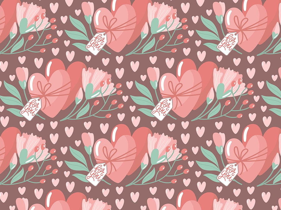 Tied Together Heart Vinyl Wrap Pattern~Rwraps Series 914 Digitally Printed Vinyl Wrap~0