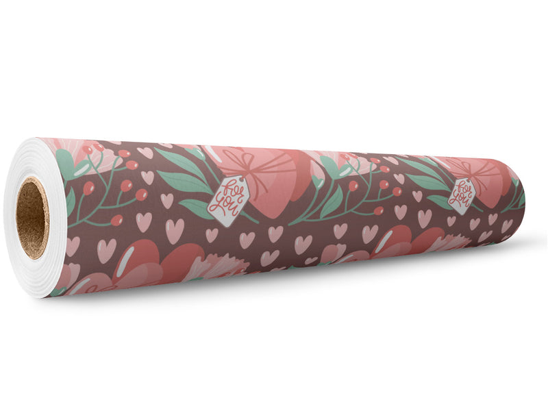 Tied Together Heart Wrap Film Wholesale Roll~Rwraps Series 914 Digitally Printed Vinyl Roll~5