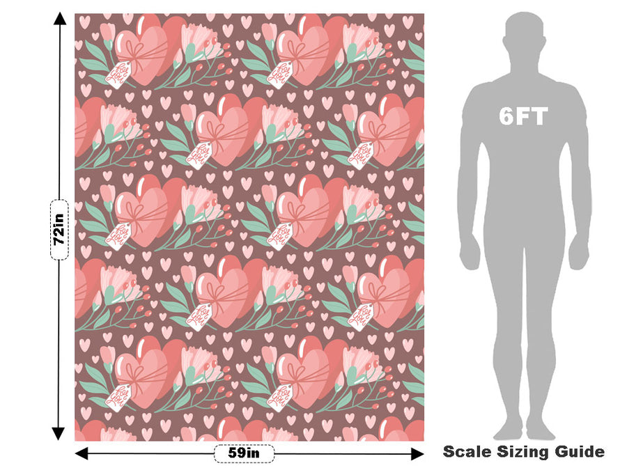 Tied Together Heart Vehicle Wrap Scale~Rwraps Series 914 Tied Together Heart Measurements~1