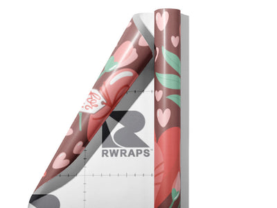 Tied Together Heart Wrap Film Sheets~Rwraps Series 914 Tied Together Heart Scrolled Sheet~3