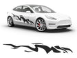 3M Matte Black Tiger Bolt Body Graphic~Full Side Auto Decal Kit~0