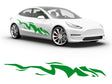 3M Bright Green Tiger Bolt Body Graphic~Full Side Auto Decal Kit~0
