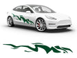 3M Dark Green Tiger Bolt Body Graphic~Full Side Auto Decal Kit~0