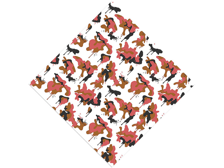 Tiger Graffiti Camouflage Vinyl Wrap Pattern