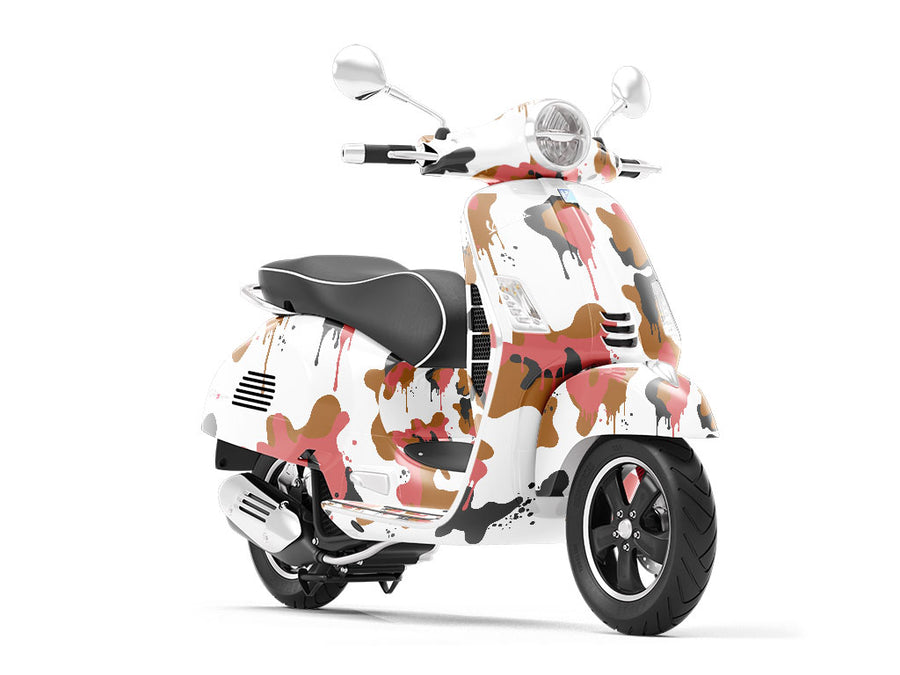 Tiger Graffiti Camouflage Vespa Scooter Wrap Film