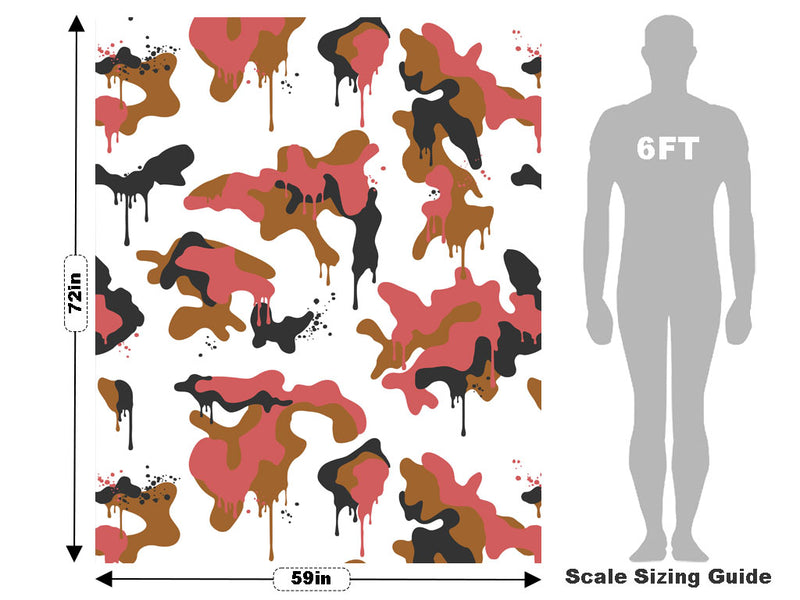 Tiger Graffiti Camouflage Vehicle Wrap Scale~Rwraps Series 914 Tiger Graffiti Camouflage Measurements~2