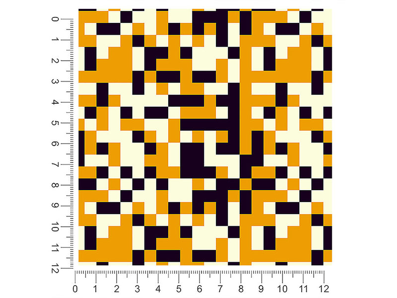 tiger stripe pixel 1ft x 1ft Craft Sheets