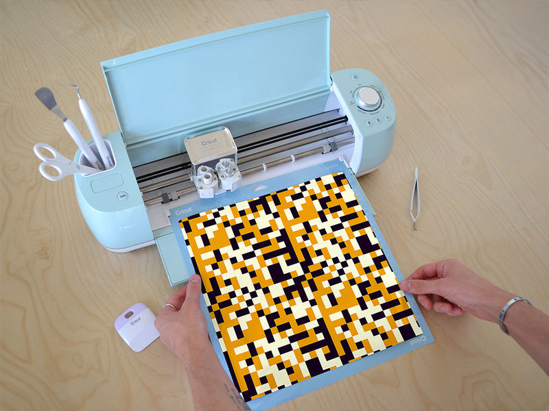 tiger stripe pixel Cricut Compatible Vinyl