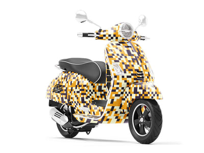 Tiger Stripe Pixel Vespa Scooter Wrap Film