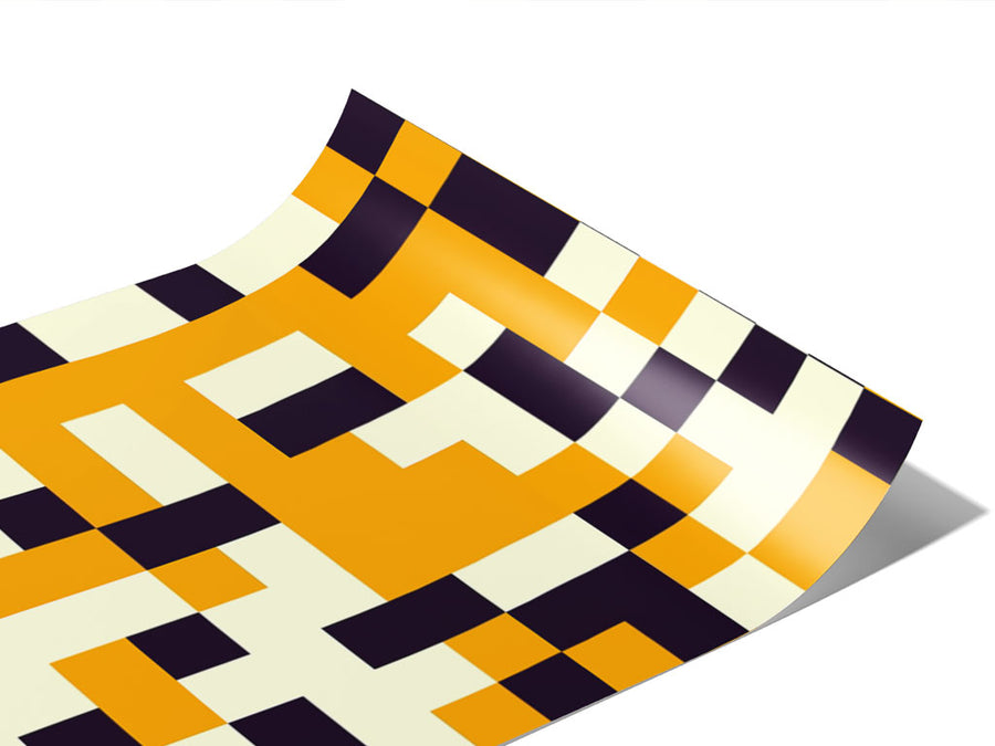 Tiger Stripe Pixel Vinyl Wraps~Rwraps Series 914 Digitally Printed Vinyl Wrap~0