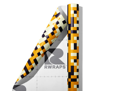 Tiger Stripe Pixel Wrap Film Sheets~Rwraps Series 914 Tiger Stripe Pixel Scrolled Sheet~3