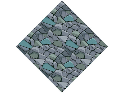 Tight Blue Cobblestone Vinyl Wrap Pattern