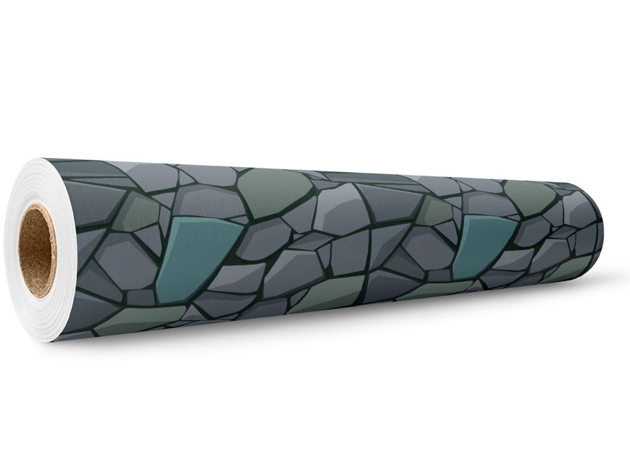 Tight Blue Cobblestone Wrap Film Wholesale Roll~Rwraps Series 914 Digitally Printed Vinyl Roll~5