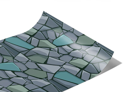 Tight Blue Cobblestone Vinyl Wraps~Rwraps Series 914 Digitally Printed Vinyl Wrap~1