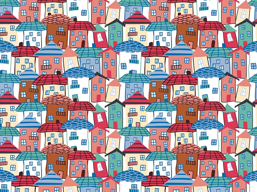 Tight Fit Cityscape Vinyl Wrap Pattern~Rwraps Series 914 Digitally Printed Vinyl Wrap~0