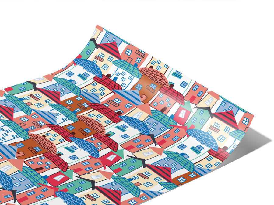 Tight Fit Cityscape Vinyl Wraps~Rwraps Series 914 Digitally Printed Vinyl Wrap~1