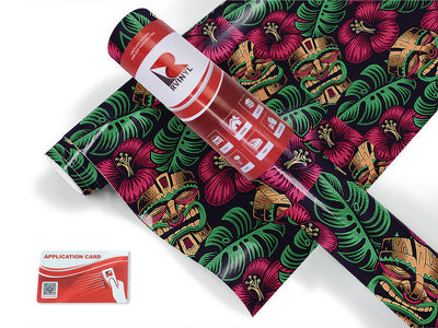 tiki time floral Craft Vinyl Roll