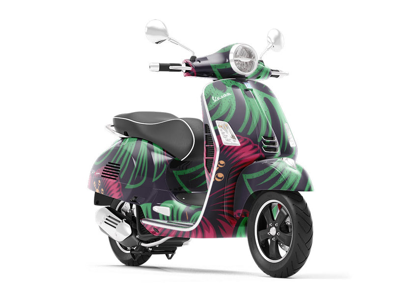 Tiki Time Floral Vespa Scooter Wrap Film