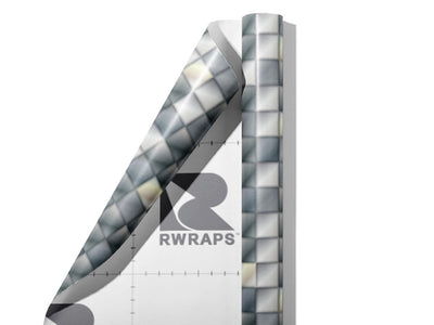 Tiled Shower Mosaic Wrap Film Sheets~Rwraps Series 914 Tiled Shower Mosaic Scrolled Sheet~3