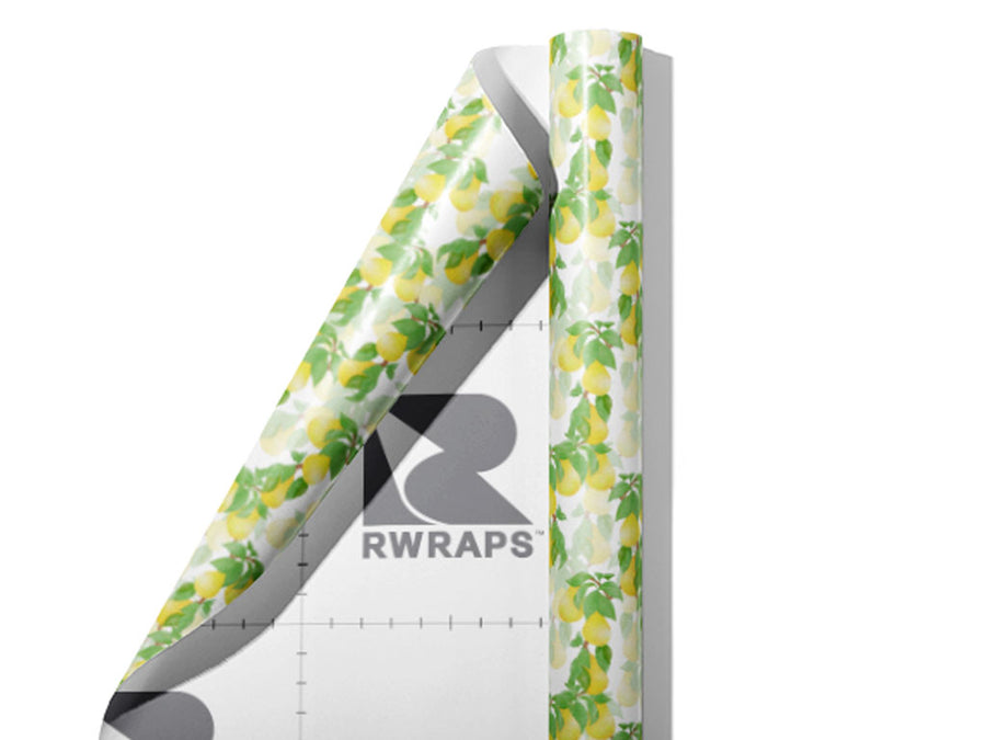 Timeless Anjou Fruit Wrap Film Sheets~Rwraps Series 914 Timeless Anjou Fruit Scrolled Sheet~3