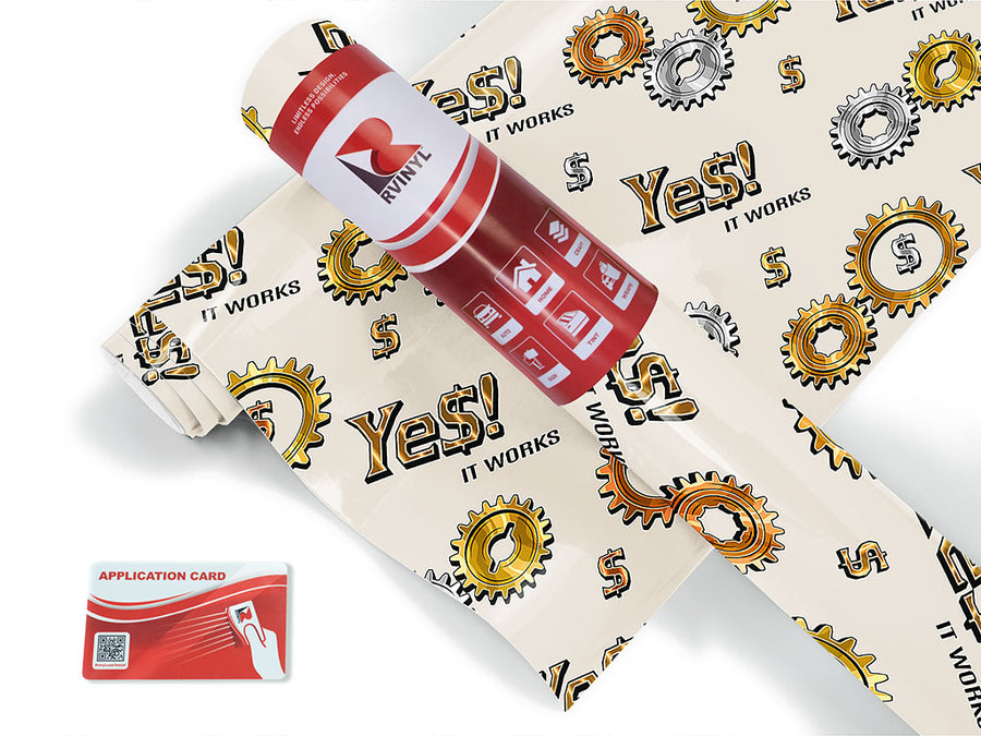 times money bling Craft Vinyl Roll