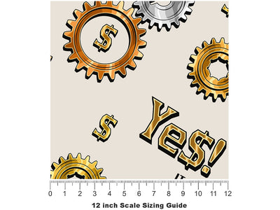 Times Money Bling Vinyl Film Pattern Size 12 inch Scale~Rwraps Times Money Bling Sizing Chart~2