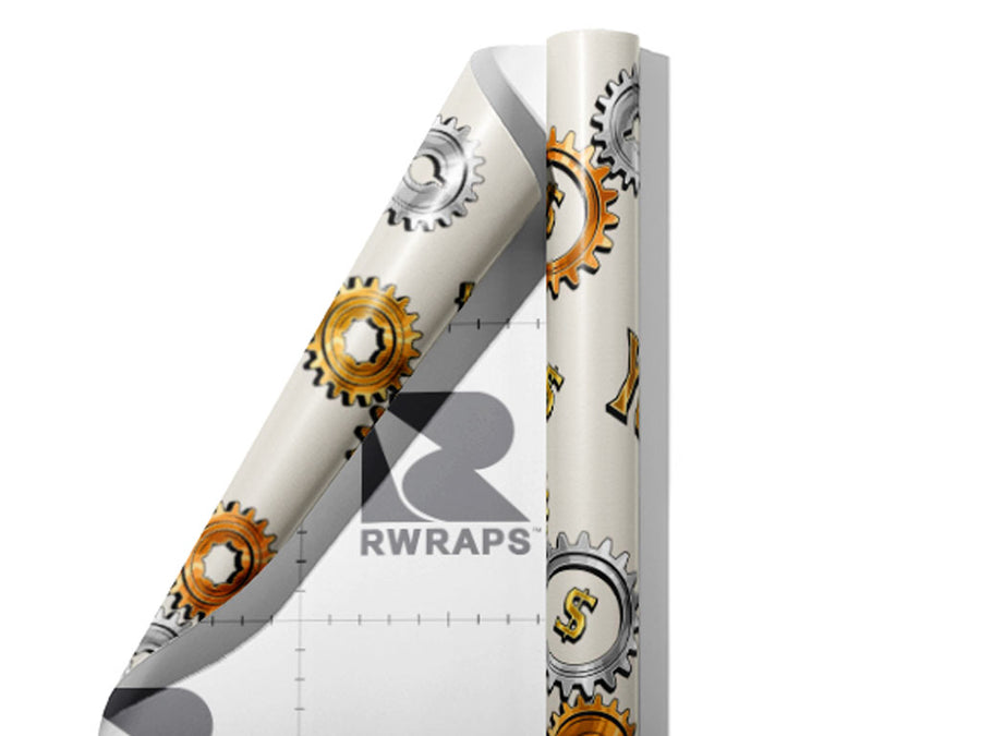 Times Money Bling Wrap Film Sheets~Rwraps Series 914 Times Money Bling Scrolled Sheet~3
