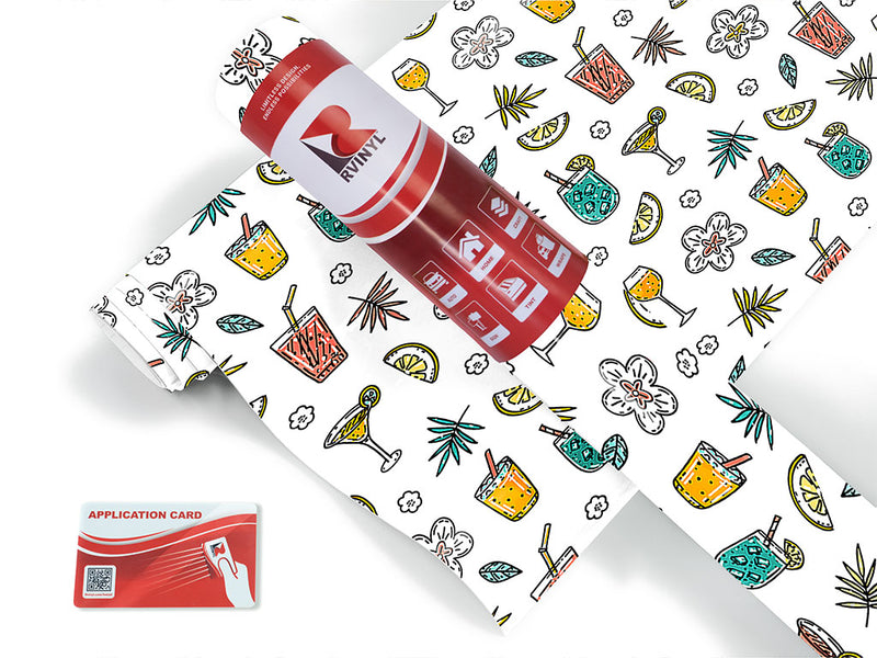 tipsy tropics alcohol Craft Vinyl Roll