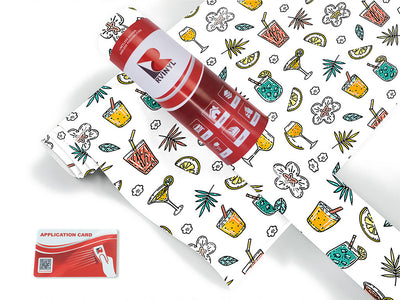 tipsy tropics alcohol Craft Vinyl Roll