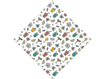 Tipsy Tropics Alcohol Vinyl Wrap Pattern