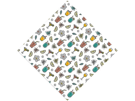Tipsy Tropics Alcohol Vinyl Wrap Pattern